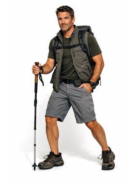 Kühl Mens Born in the Mountains Gray Outdoor Hiking Shorts Mens 40 Lightweight